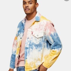 Levis Premium Denim Tie Dye Trucker 